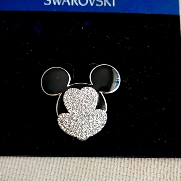 Disney Jewelry - DISNEY AND SWAROVSKI MICKEY MOUSE PIN